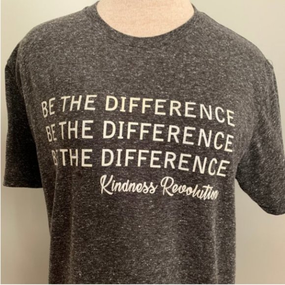 Delta Ringspun Be the Difference Graphic Tee Gray Size Large - Picture 7 of 7